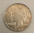 1924 $1 Peace Silver Dollar