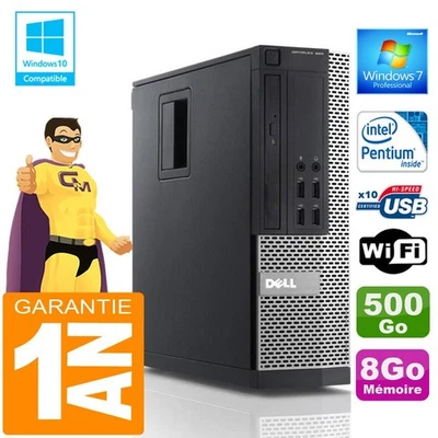 PC DELL 990 SFF Intel G840 Ram 8Go Disque 500 Go Wifi W7 - Photo 1/4