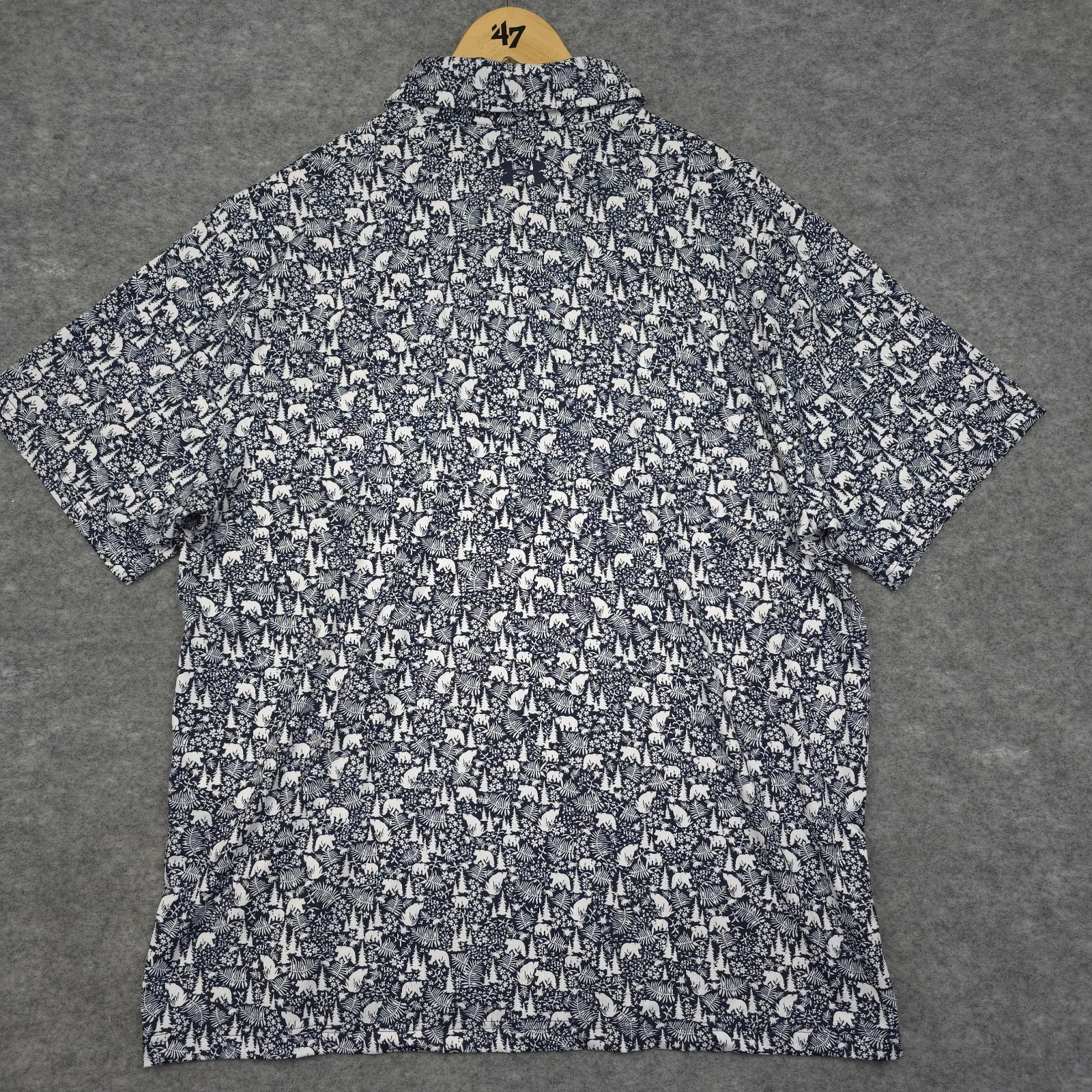 Under Armour UA Men's Playoff 3 Blue Bear Forest Printed Polo Shirt Size XL NWT thumbnail 14