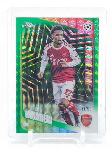 ETHAN NWANERI 2025-26 TOPPS CHROME FUTURE STARS GREEN GEOMETRIC /99 #21 Q7656