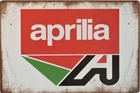 Vintage Aprilia Motorcycle Dealer Garage Tin Metal Signs Home Décor 8x12