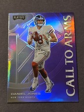 2020 Panini Playoff Daniel Jones Call to Arms Purple #CA-11 Giants