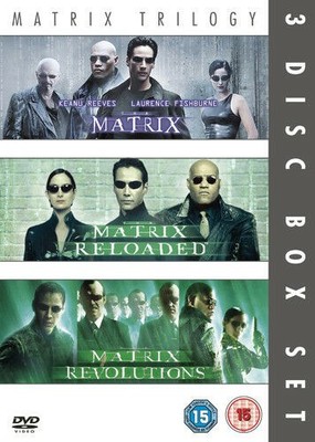 The Matrix Trilogy (2007) Keanu Reeves Wachowski 3 discs DVD Region 2 - English