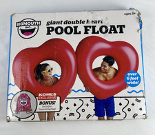 Big Mouth Inc. 2 Person Giant Double Heart Pool Float 43" x 83" x12" NOB81774202