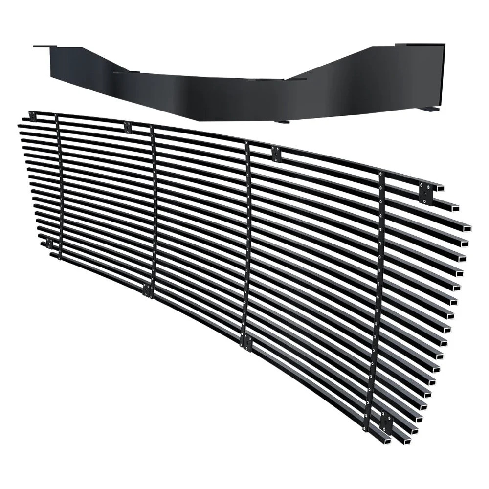 For Chevy Tahoe 07-14 APG 1-Pc Black 8x6 mm Horizontal Billet Main Grille