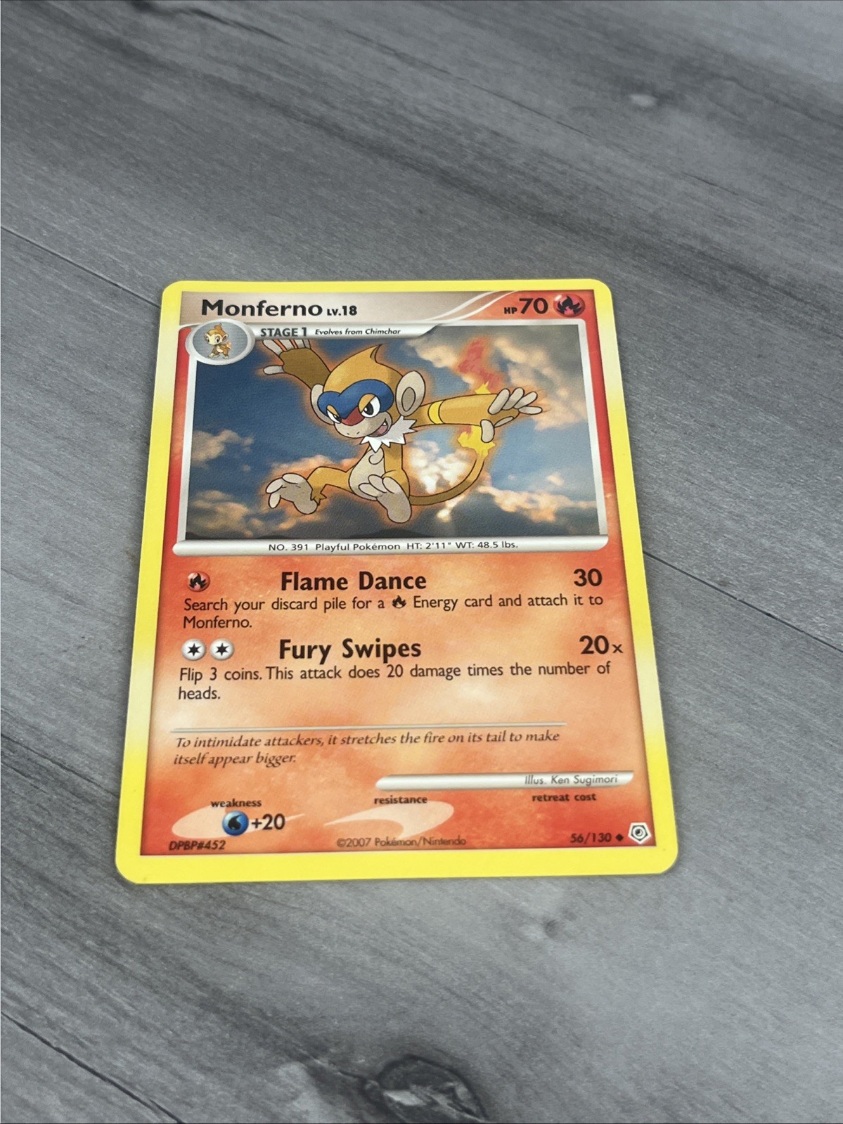 Monferno - 56/130 - Uncommon - Diamond & Pearl Base - Pokemon Card - LP+-NM- LP