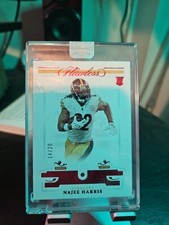 2021 Panini Flawless FACTORY ENCASED Najee Harris Authentic Ruby Rookie SP #6/20