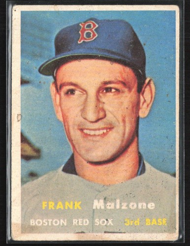 Frank Malzone #355 1957 Topps card