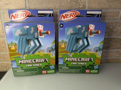 Nerf MicroShots Minecraft Cave Spider Dart Blaster 2 Elite Darts   Pair Lot Of 2