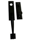 Emtek 4404NWUS19 Flat Black-Polished Door Knob Set in Norwich Style Assembly