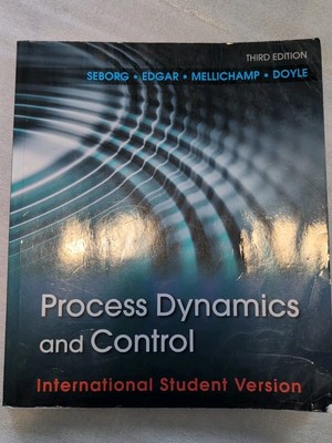 Process Dynamics and Control Seborg Edgar Mellichamp 3rd Edition Paperback