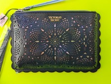 Victoria's Secret Black 7.5"X6" Wristlet Wallet - Limited Edition