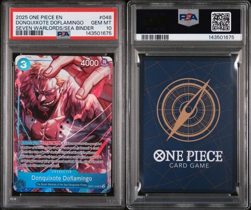 DONQUIXOTE DOFLAMINGO - One Piece OP07-048 Seven Warlords of the Sea PSA 10 236