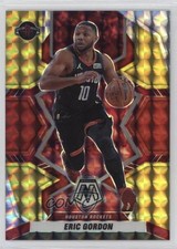 2021-22 Panini Mosaic Choice Fusion Red & Yellow Prizm /88 Eric Gordon #107 3hd