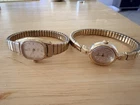 2 Vintage Times Ladies Watches Gold
