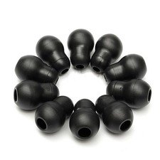 10Pcs Silicone Black Soft Eartips Earplug Earpieces For Littmann Stethoscope tt