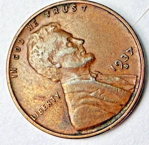 1937-S Lincoln Wheat 1c ~ AU / AU+ ~ Sharp Details ~ Ultra Low Start! ~ Y65