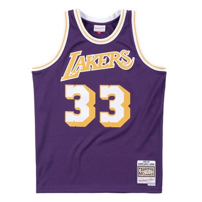 Kareem Abdul-Jabbar #33 Los Angeles Lakers 83 NBA Mitchell & Ness Swingman Triko