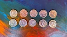Lot of 10coins - 1964 Kennedy Half Dollar-90% Silver Choose How Many Lots of 5