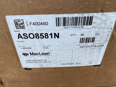(20 PACK) MACLEAN POWER SYSTEMS ASO-858-1-N Clamp, Deadend, Bolted