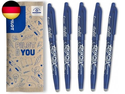FriXion Ball 0.7 Set - 5 Stu?ck: Farbe Blau - Radierbare Tintenroller 0,4mm