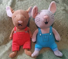 Lot / 2 If You Give a Mouse a Cookie 14" Plush Kohl's Cares Mice Plushes Stuffed