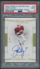 John Elway 2020 Flawless Coll #20 Greats Signatures-Gold 08/10 PSA MINT 9! HOF🔥
