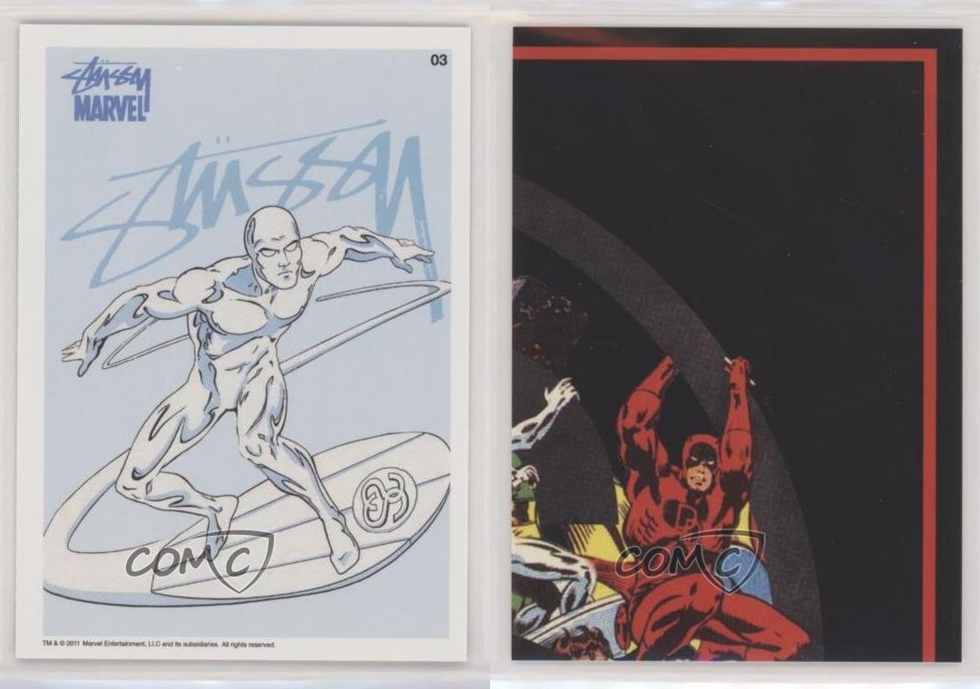 2011 Stussy x Marvel Comics Promo Series 1 Silver Surfer #03 0b67 thumbnail 3