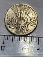 20 Haleru 1921 Tschechoslowakei &ndash; Republik &ndash; Sch&ouml;ne alte Kursm&uuml;nze