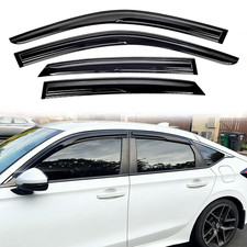 Out-channel Mugen Style Window Visor Rain Guard For Honda Civic Hatchback 22-26
