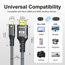 8K HDMI-Compatible Cable 4K@120Hz 8K@60Hz HDMI 2.1 Cable 48Gbps Adapter For RTX