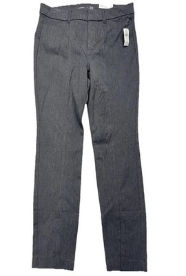 Old Navy Pixie Pants Women s 8 High Rise Gray Split Hem Preppy