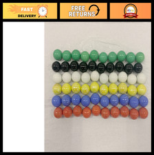 60 Large 1" Solid Glass Marbles for Chinese Checkers, Aggravation Games - Mult