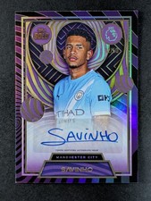 2025-26 Topps Gold EPL SAVINHO 2/50 Auto Signatures Purple SP Manchester City