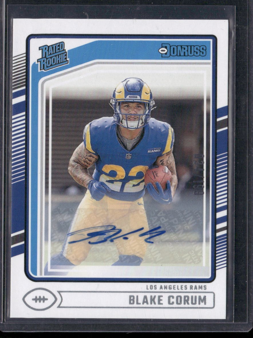 2024 Donruss - Rated Rookies Autographs #322 Blake Corum #/199