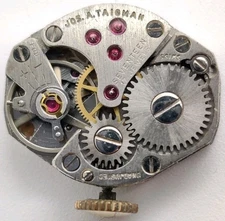 Vintage Rutex Jos. A. Taigman FHF 60 High Grade 17 jewel watch movement running 
