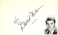 David Nelson Signed Auto 3x5 Index Card Ozzie and Harriett
