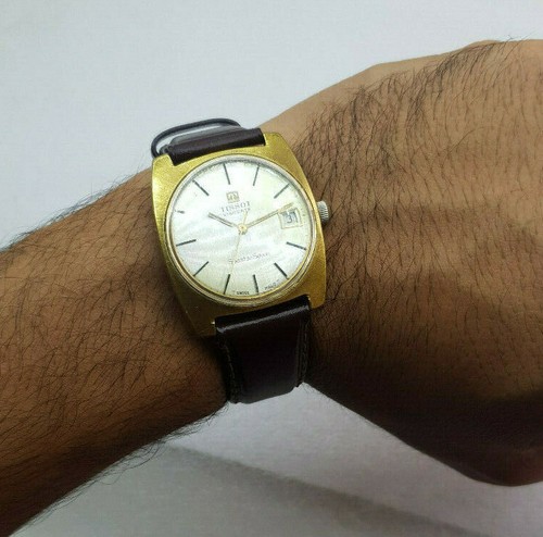 Watch Tissot Visodate Men's Seastar Seven Gold Swiss Made Vintage - Picture 8 of 12