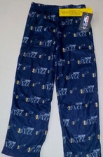 UTAH JAZZ NBA TEAM APPAREL YOUTH PAJAMAS PANTS XS S M POLYESTER NWT BLUE