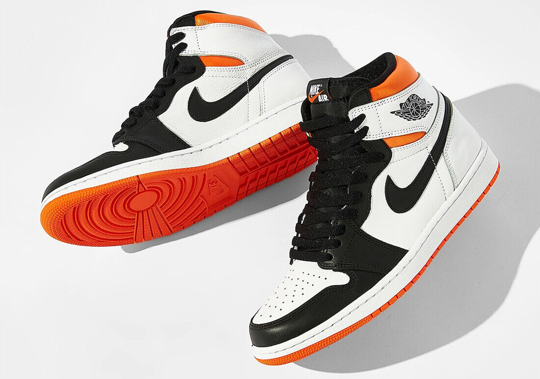 air jordan one orange and black