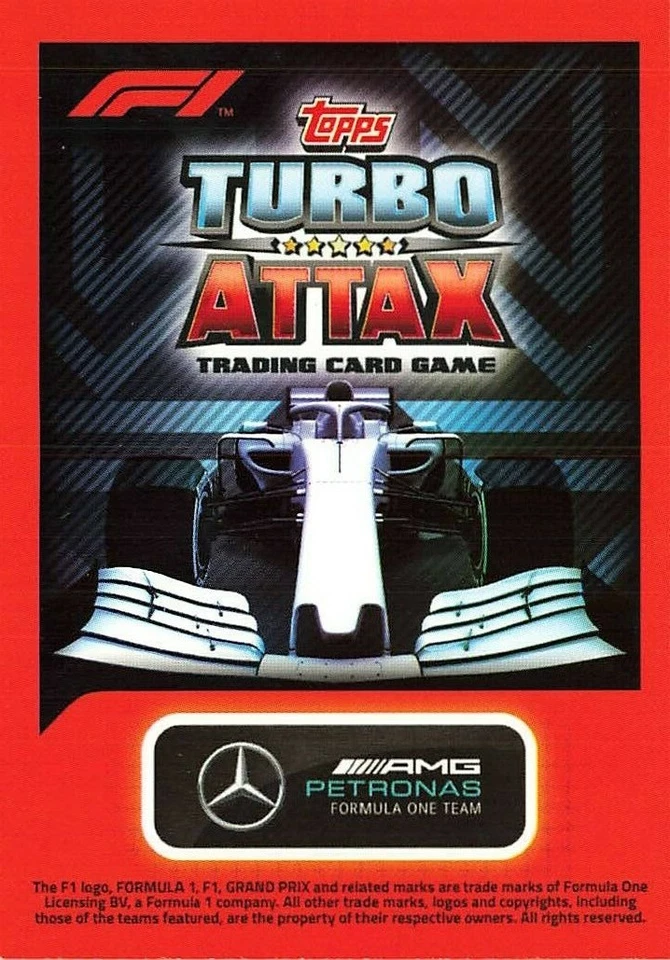 2020 Topps F1 Turbo Attax Valtteri Bottas #14 Rookie   - Image 4 of 4
