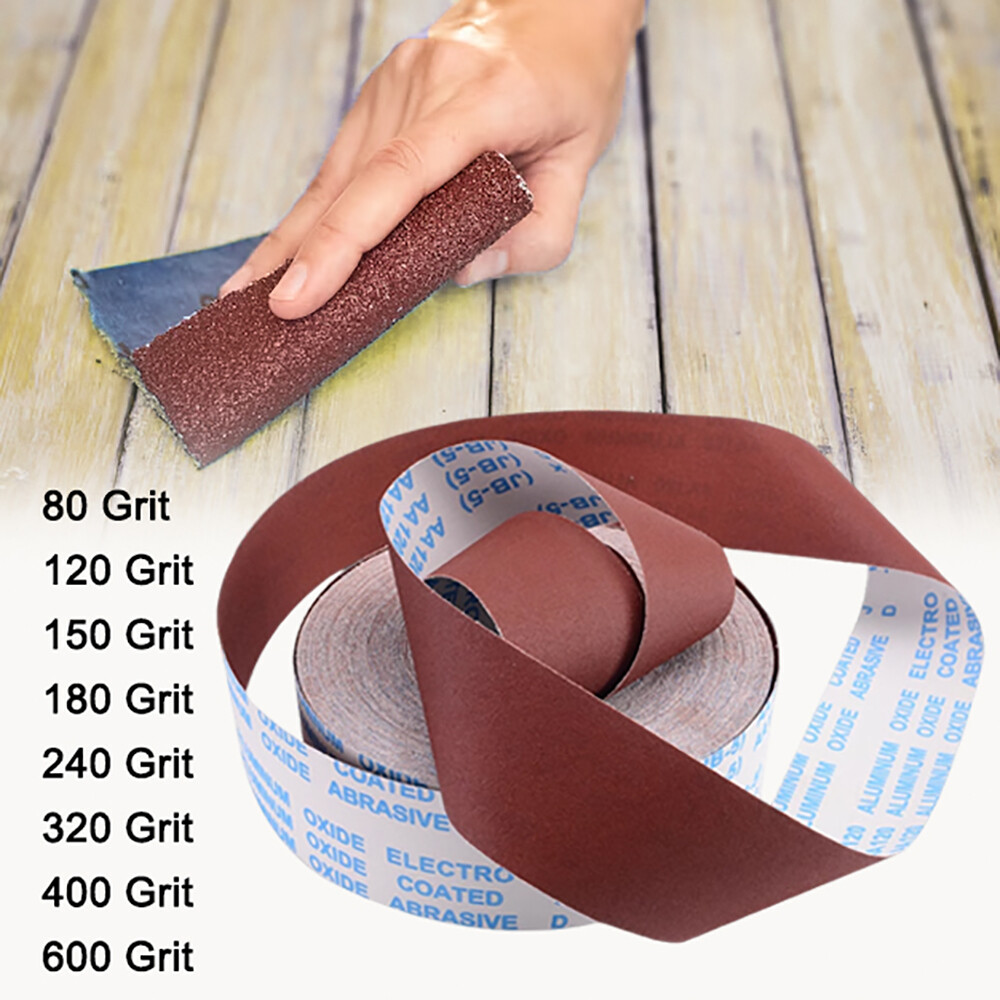80-600 Grit Abrasive Sanding Roll for Metal Wood Burnishing Tools