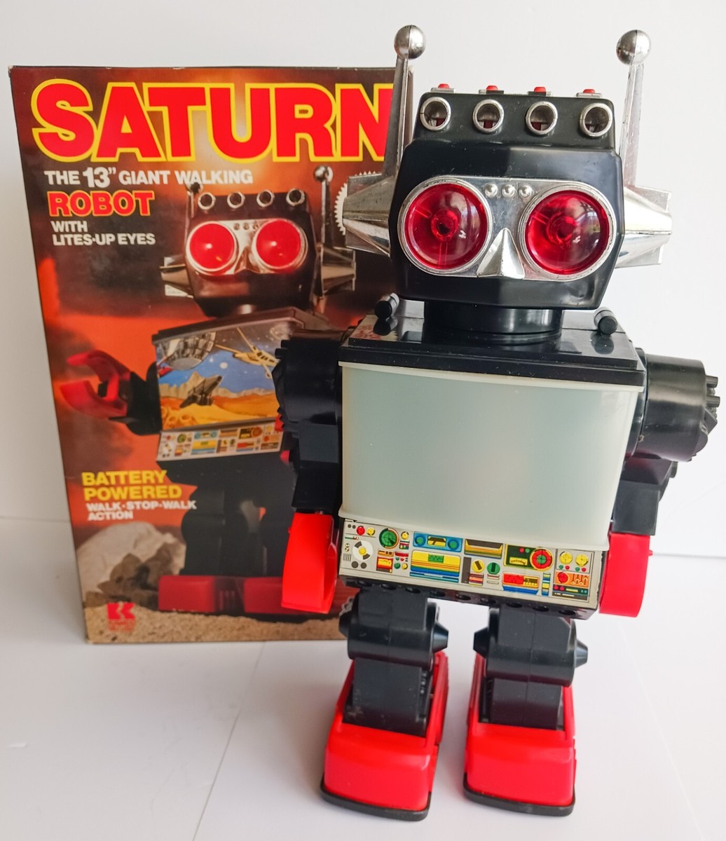 SATURN 13インチ 歩行ロボット KAMCO Kamco Saturn 13” Giant Walking Robot Active Screen 1981 Working