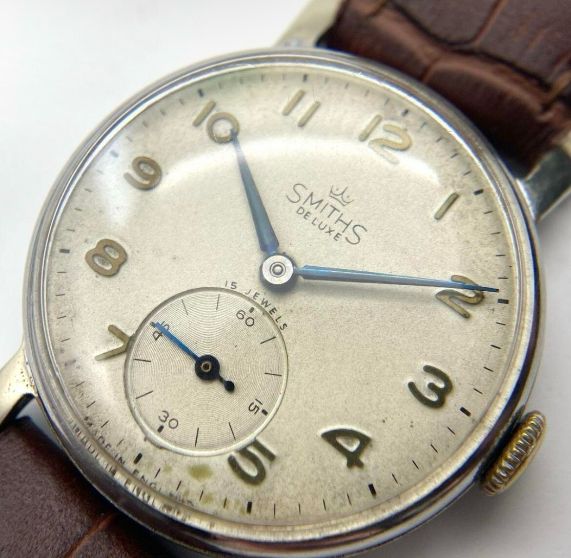 SMITHS De Luxe 15Jewels small second Made in the UK Vintage