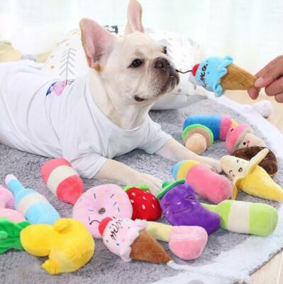 Sound Dog Stuffed Plush Durable dog Pets Play Chew Toys Cat