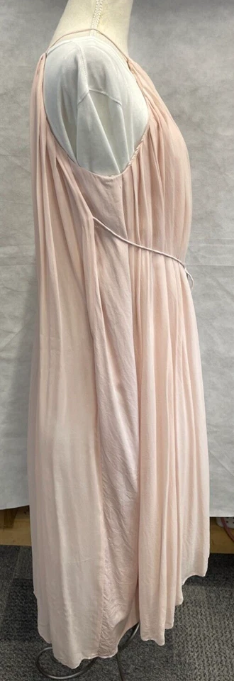 Maxi Vestido Para Mujer Tibi Seda Griego Melocotón Talla 6 Foto 3 de 4