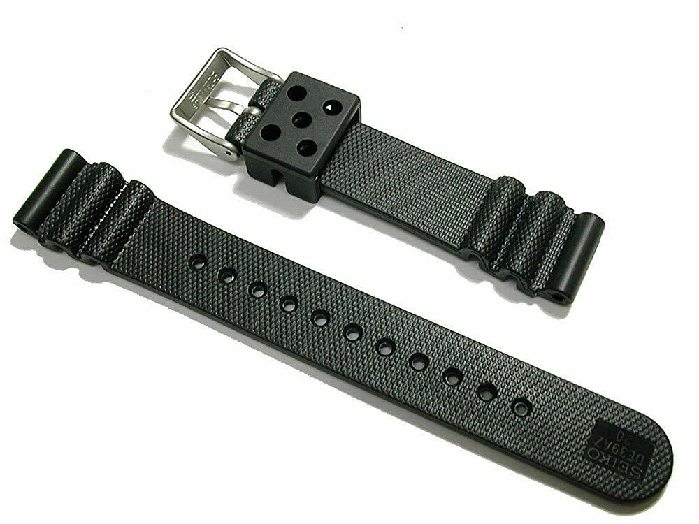 SEIKO DE39AZ Wristwatch Bands Urethane 20mm Bracelet JAPAN