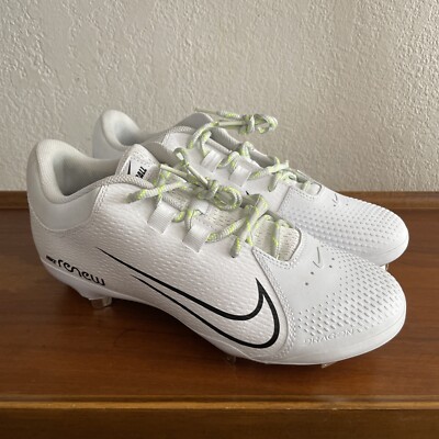 Nike Hyperdiamond 4 Pro Metal Softball Cleats CZ5920-103 White/Black Womens 10