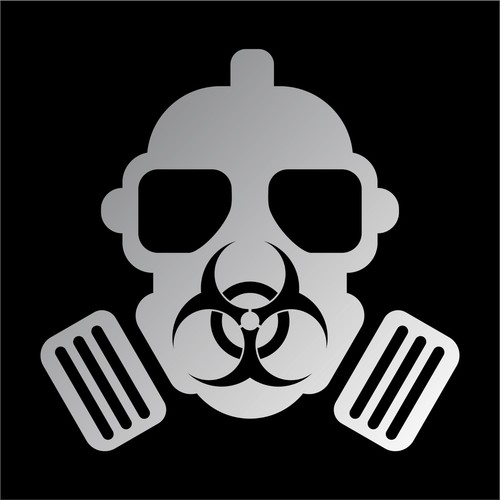 Bio Hazard Gas Mask Sticker Decal 4 Laptop Car Window - Many Colors & Sizes - Picture 14 of 15