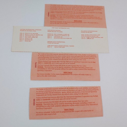 Biglietto gara Talladega Superspeedway Diehard 500 1995 Stubs Sterling Marlin vinto - Foto 4 di 4
